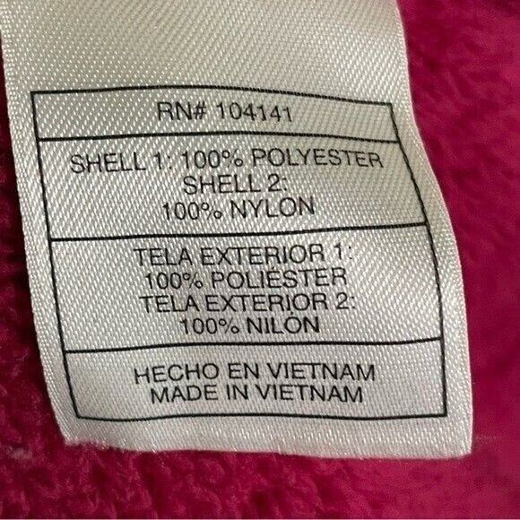 Nike ACG JACKET Womens Medium Jacket Fuchsia Fuzzy Full Zip - Picture 10 of 10